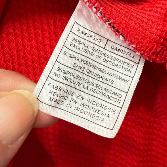 Georgia Bulldogs Nike Polo Shirt Men M Red Colorblock Performance Team Issue - Picture 7 of 16